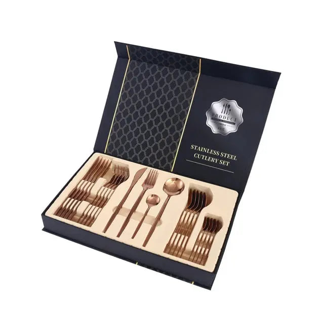 Silverware 24 Piece Stainless Steel Utensil Set