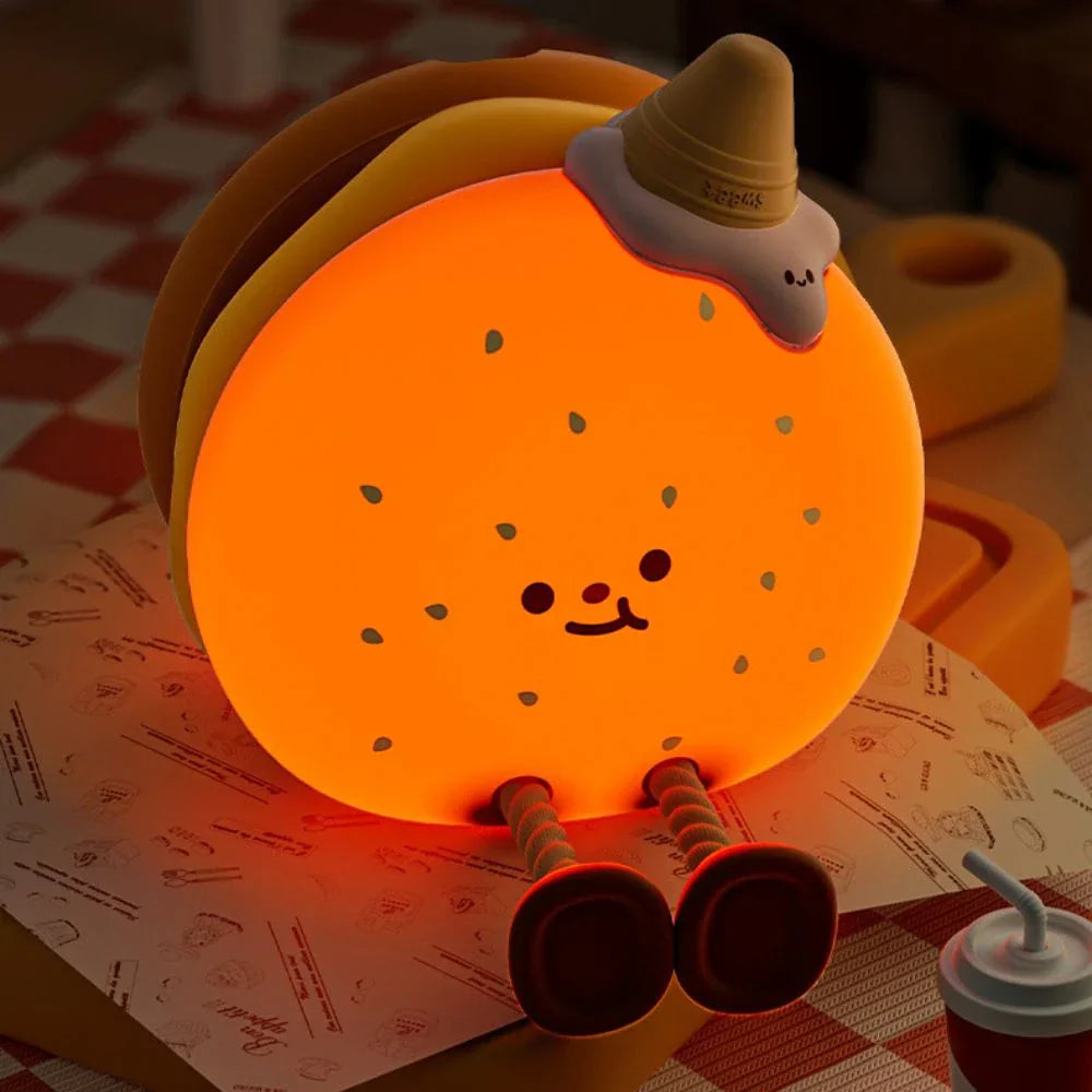Fun Kids Nightlight - Colorful Soft Lamp with Rechargeable Battery