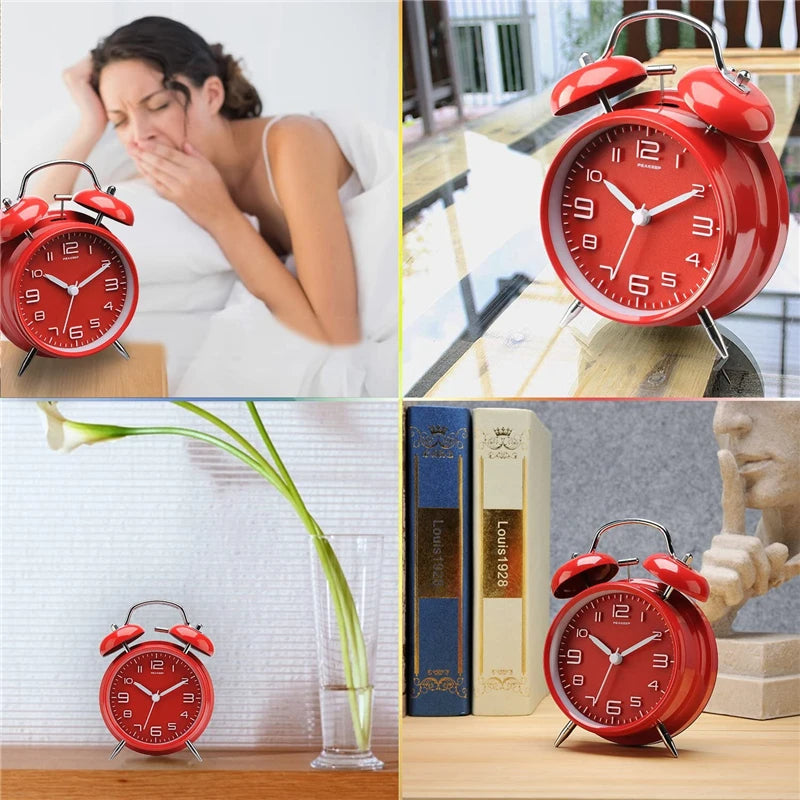 Classic Dual Bell Digital Alarm Clock with Night Light