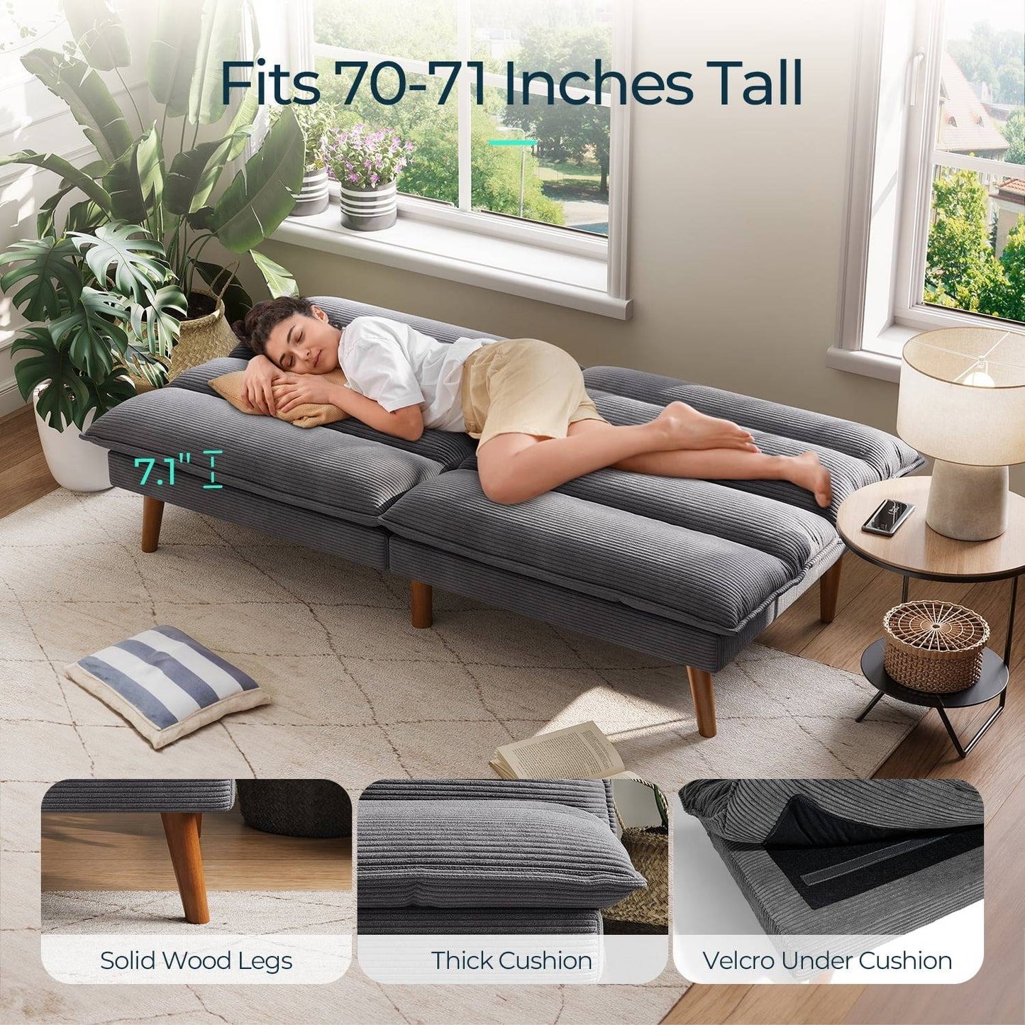 Space Saving Sleeper Sofa Bed