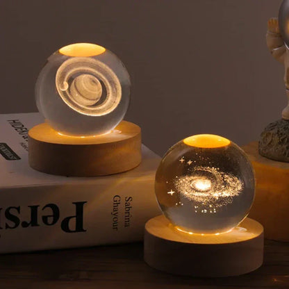 Glowing Glass Ball Table Lamp Modern Home Decoration