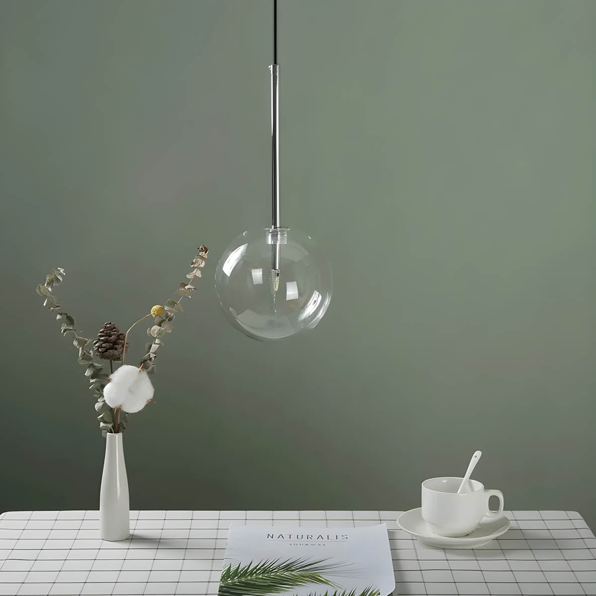 Modern Glass Ball Pendant Light