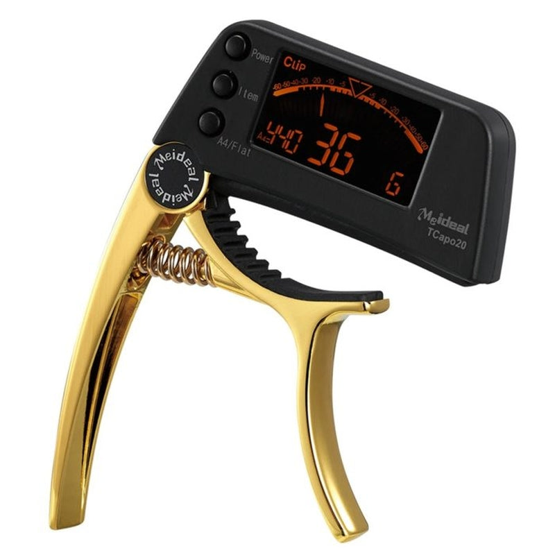 Compact Guitar Tuner Capo with LED Screen