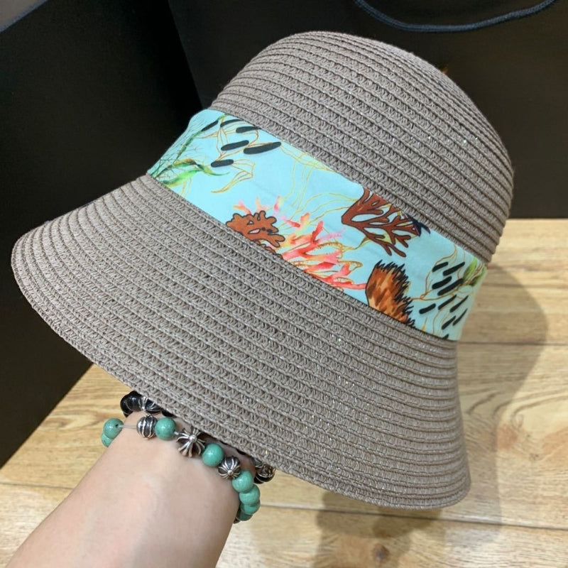 Women's Wide Brim Sun Hat with Bow