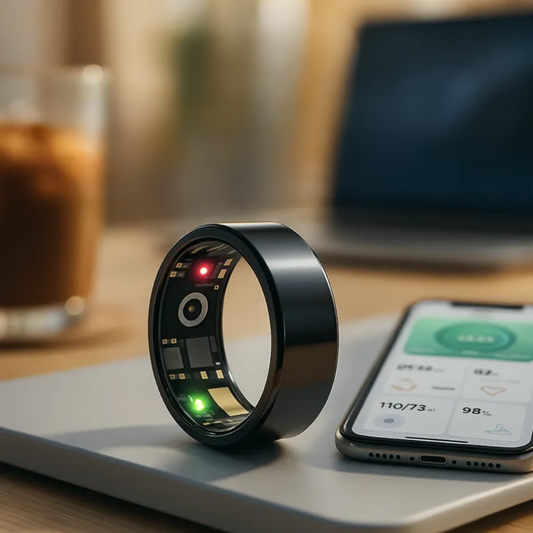 Waterproof Fitness Tracker Ring with Sleep Monitor - Pexav