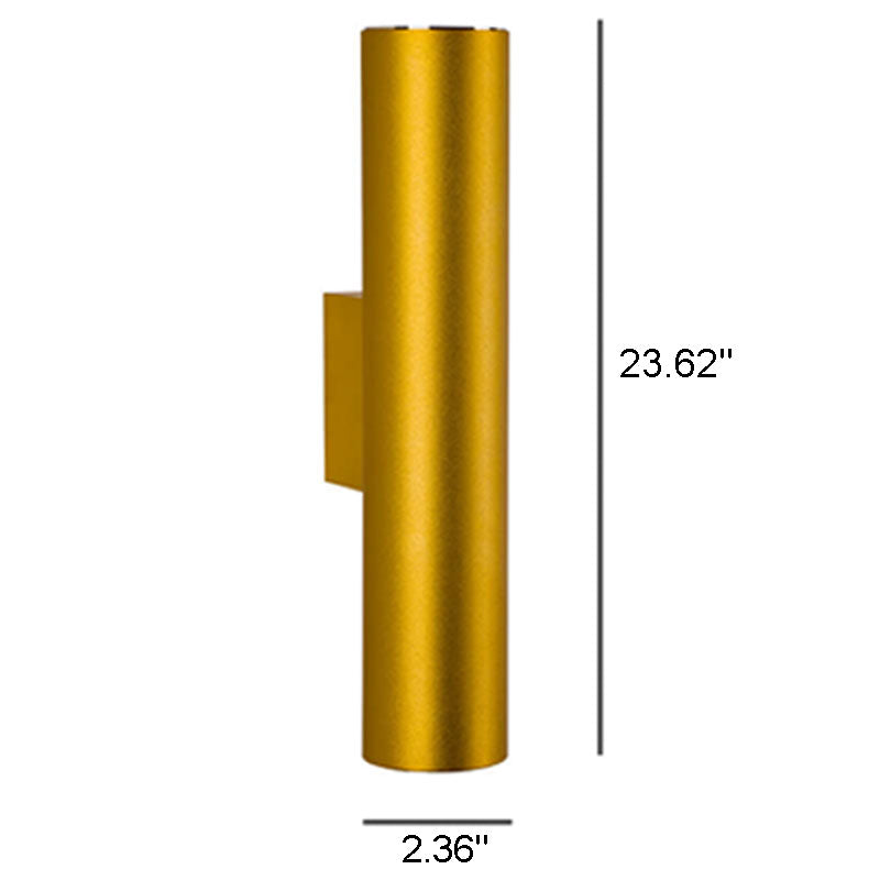 Silver Tube Dual Wall Light