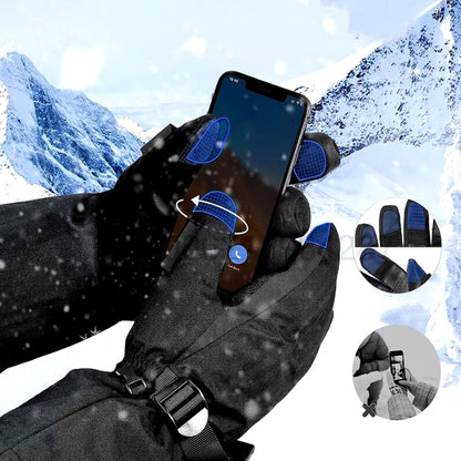 Warm Waterproof Gloves for Skiing and Outdoor Use