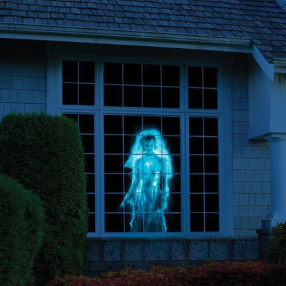 Spooky Halloween Window Projection Light Show
