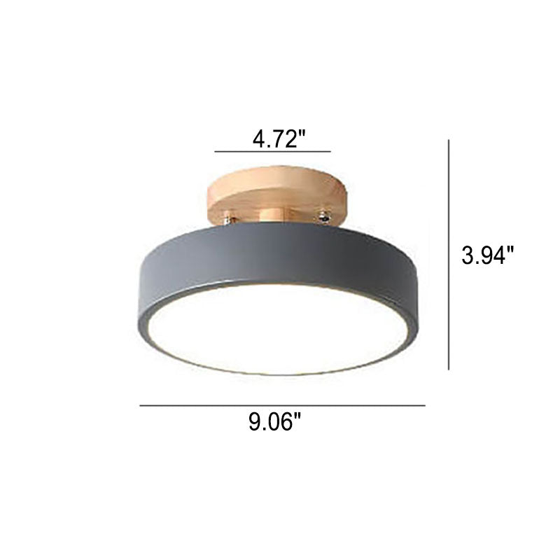 Simple Round LED Ceiling Light – Modern Flush Mount