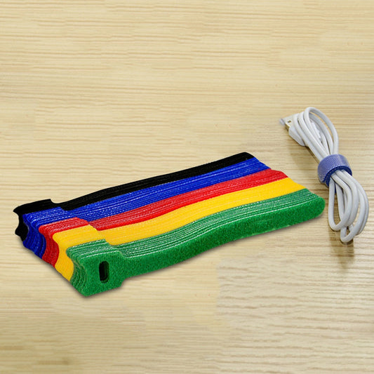 Colorful Detachable Cord Management Cable Ties - Pexav