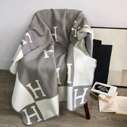 Premium Women's Wool Plaid Scarf