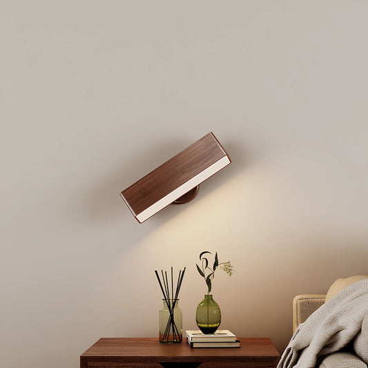 Stylish Wood Adjustable Wall Lamp - Pexav