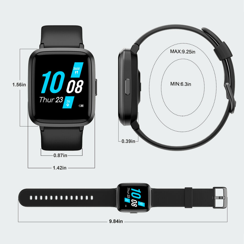 Accurate BP Tracker Smart Fitness Watch