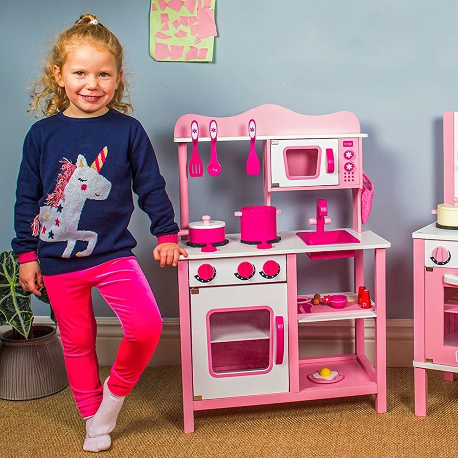 Deluxe Children's Play Kitchen Cooking Playset - Pexav