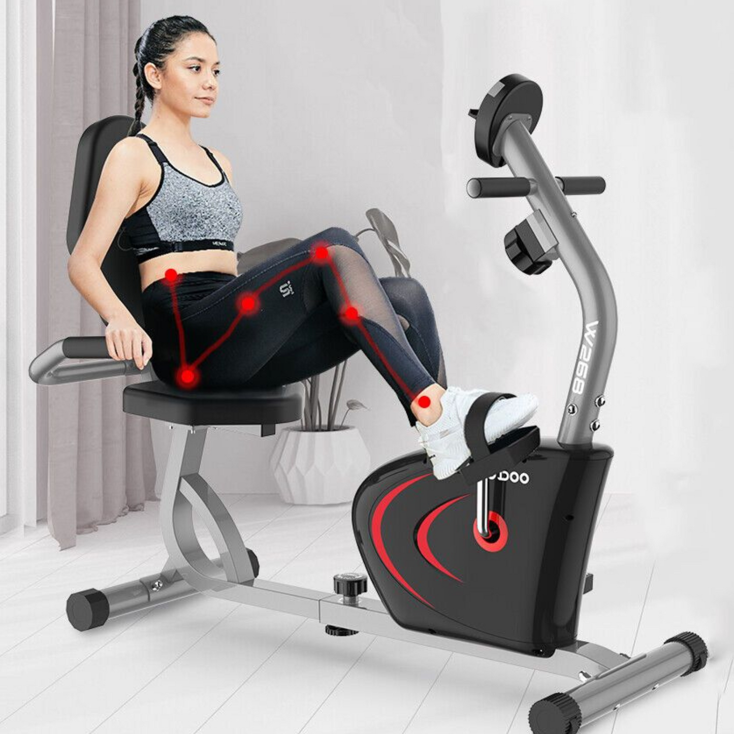 Compact Home Recumbent Exercise Bike Gym Equipment