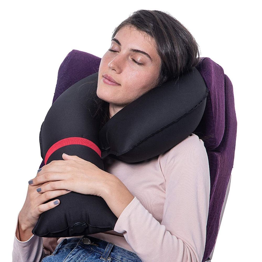 Comfortable Travel Inflatable Neck Support Pillows 2 Pack