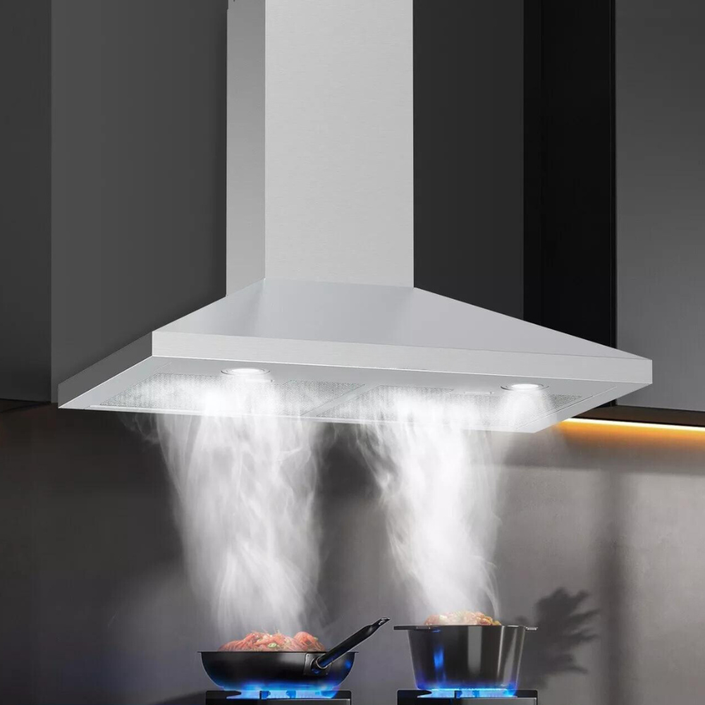 Large Stainless Steel Wall Mount Kitchen Exhaust Fan - Pexav