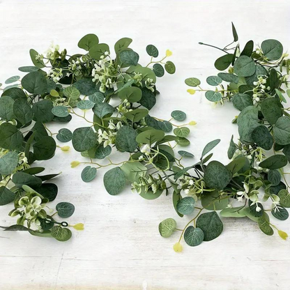 Artificial Fresh Eucalyptus Leaf Garland for Home Decor