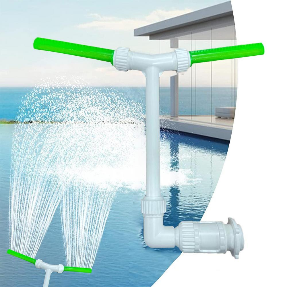 Colorful Pool Fountain with LED Night Light