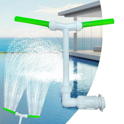 Colorful Pool Fountain with LED Night Light
