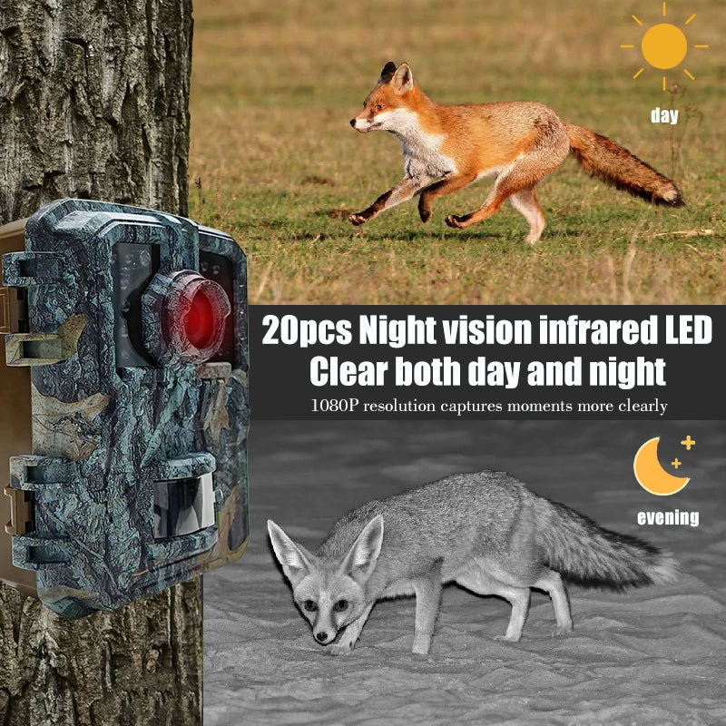 Compact 16MP Wildlife Trail Camera with Motion Detection