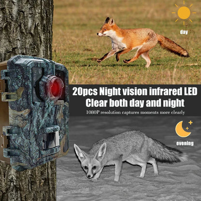 Compact 16MP Wildlife Trail Camera with Motion Detection