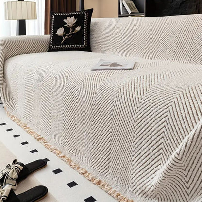 Stylish Herringbone Sofa Protector Waterproof Furniture Cover
