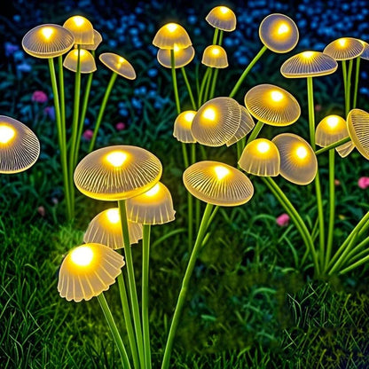 Colorful Outdoor Solar Mushroom String Lights - Pexav