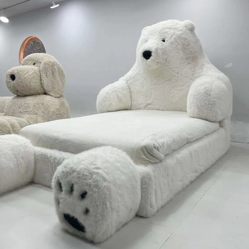 Big Teddy Bear Soft Cushion Bed - Pexav