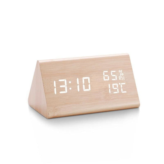 Eco Friendly Bamboo Digital Clock - Pexav