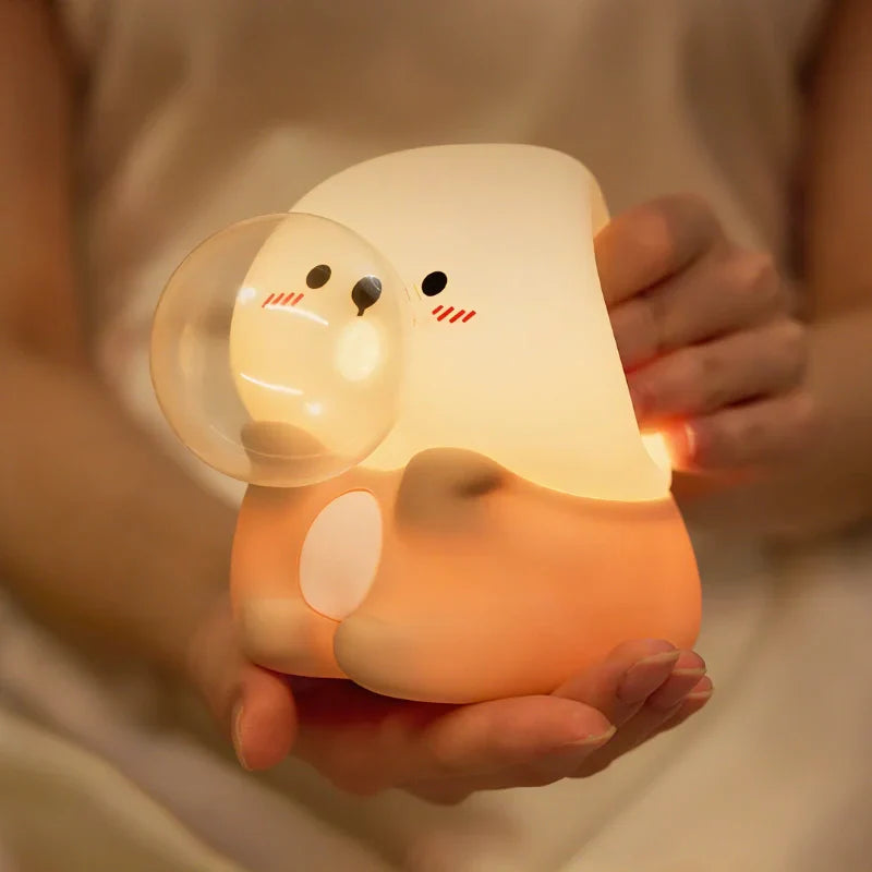 Fun Kids Nightlight - Colorful Soft Lamp with Rechargeable Battery