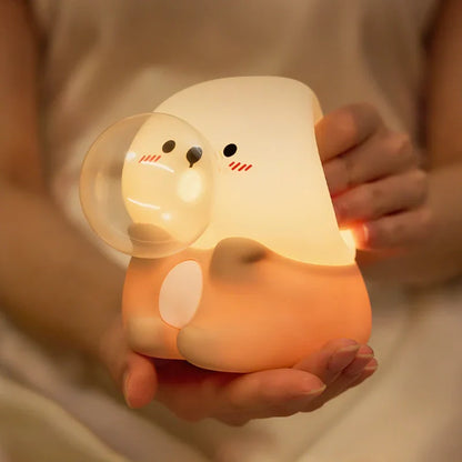 Fun Kids Nightlight - Colorful Soft Lamp with Rechargeable Battery