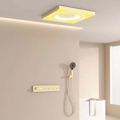 Luxury LED Ceiling Mount Shower Light Set