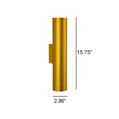 Silver Tube Dual Wall Light