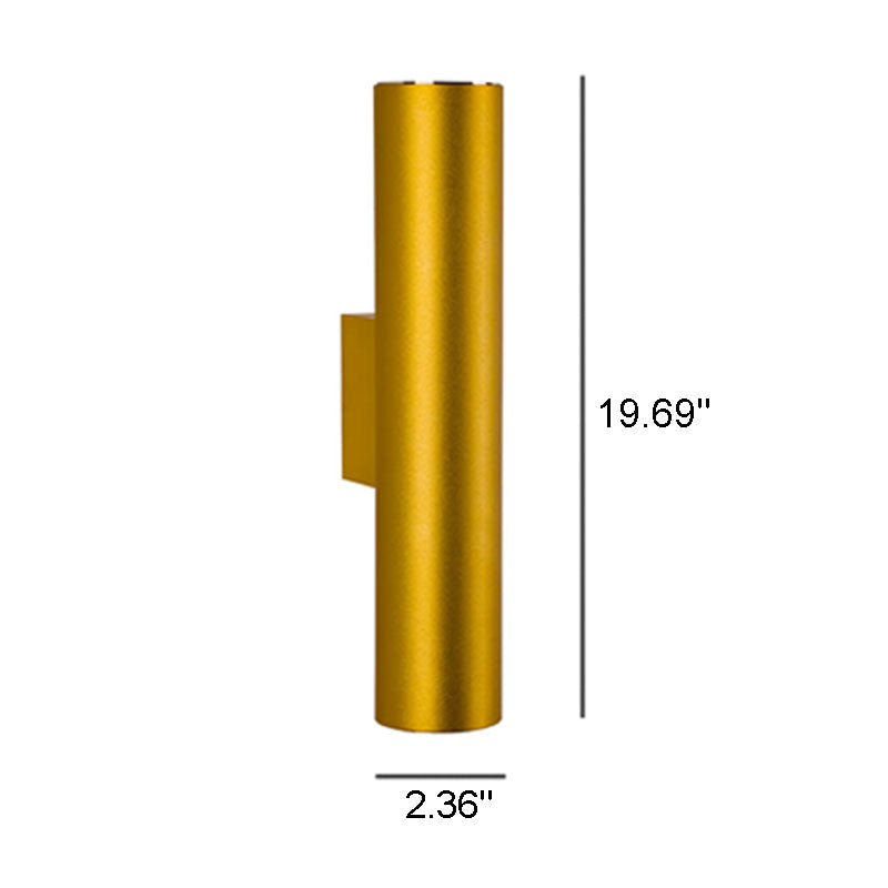 Silver Tube Dual Wall Light