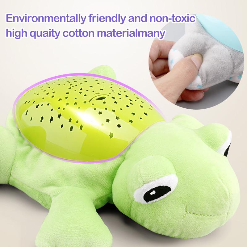 Soft Baby Night Light Plush Toy With Music Projector