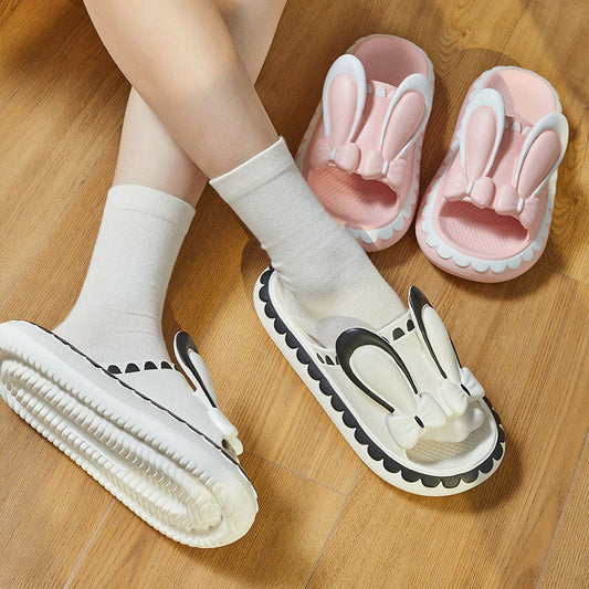 Comfy Bunny Flat Women's Slippers - Pexav