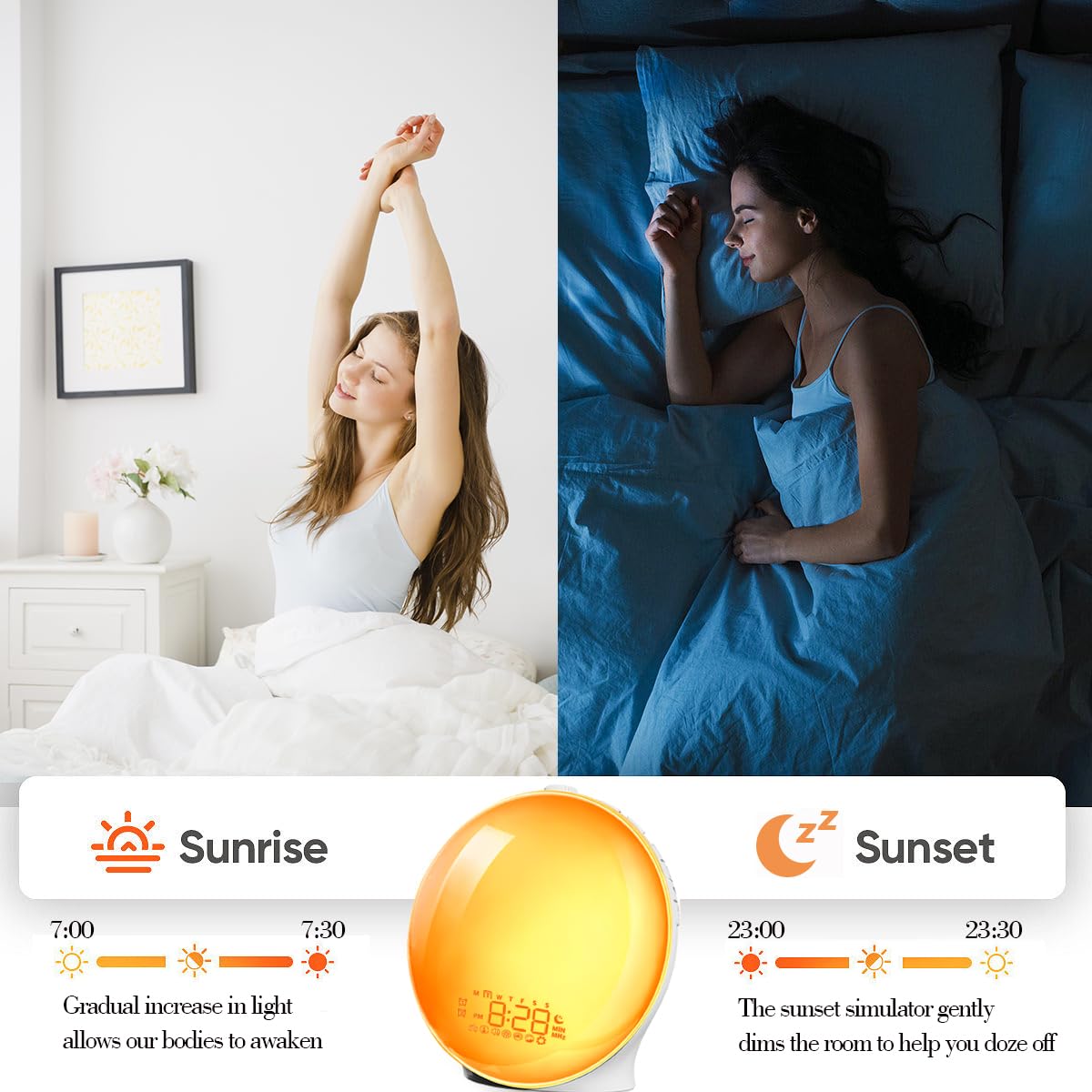 Wake Up Clock With Soothing Nature Sounds