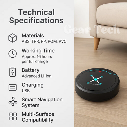 Advanced Wireless Vacuum Cleaner 3-in-1 Floor Mop