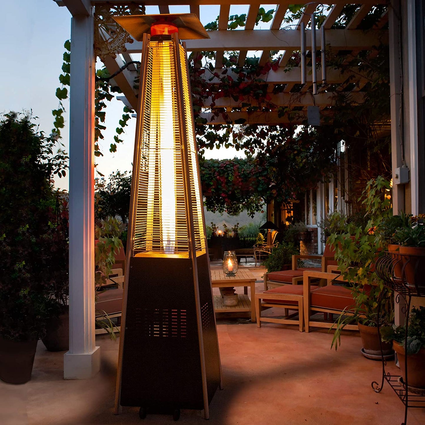 Commercial Outdoor Gas Patio Heater Fire Pit Table Lamp