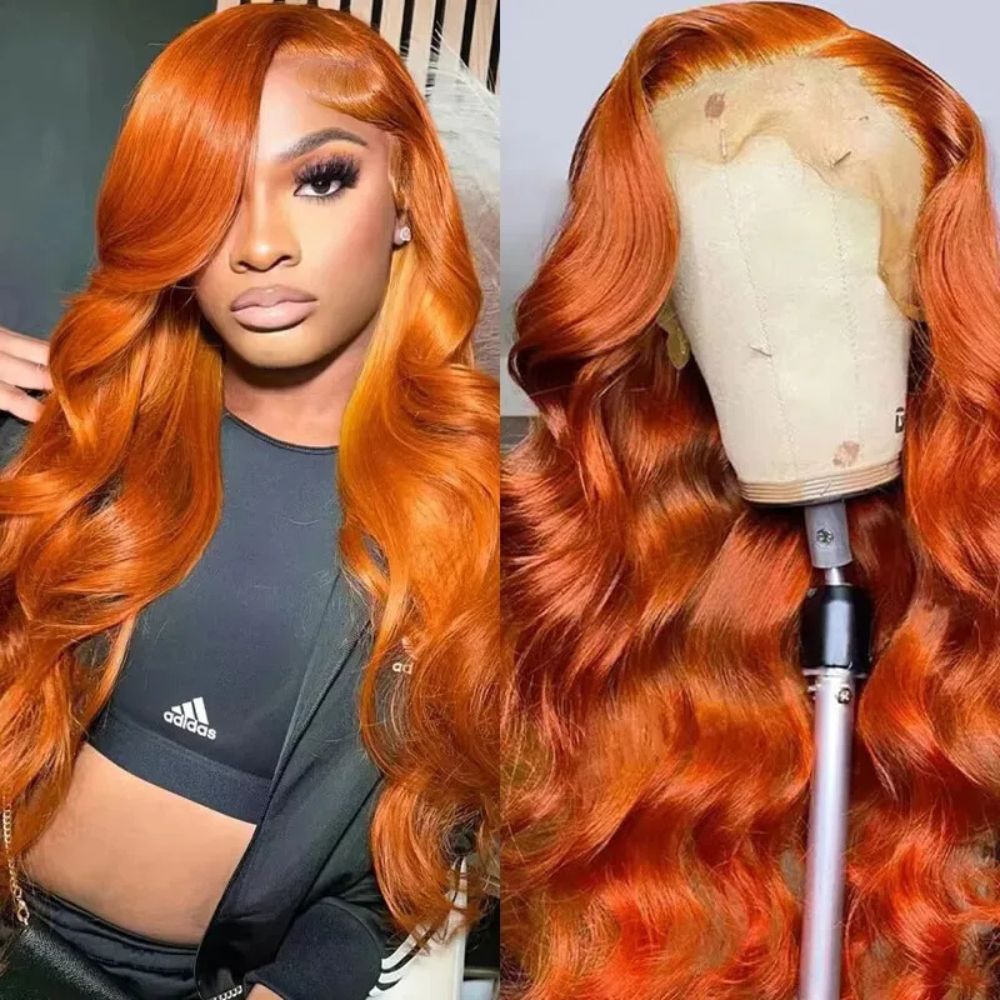Vibrant Curly Auburn Lace Front Wig