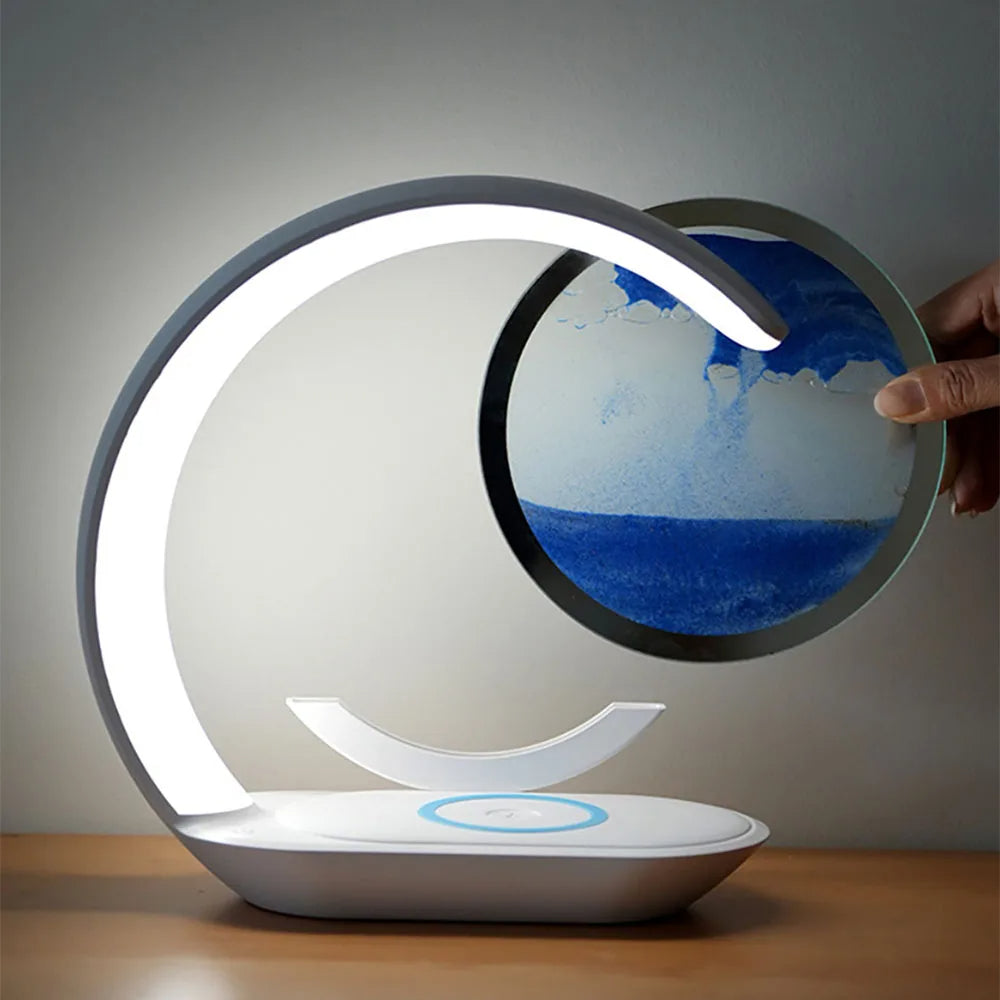 Unique LED Desk Lamp with Built-in Wireless Charger