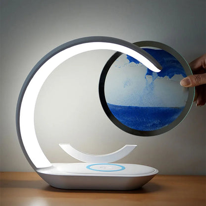 Unique LED Desk Lamp with Built-in Wireless Charger
