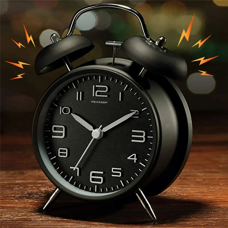 Classic Dual Bell Digital Alarm Clock with Night Light - Pexav