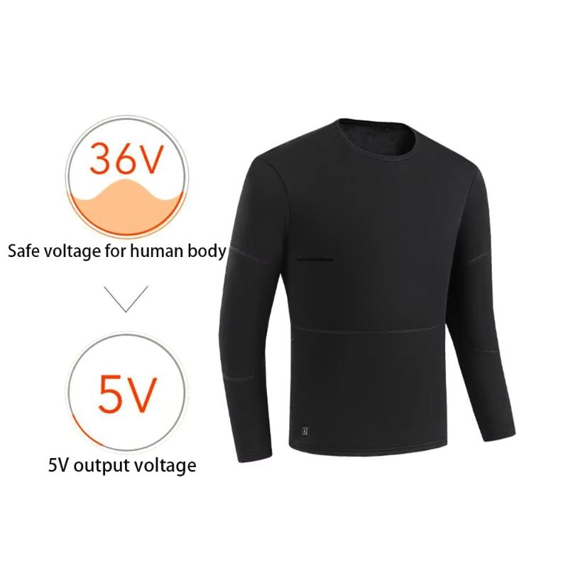 Warm Thermal Base Layer Top for Cold Weather Sports