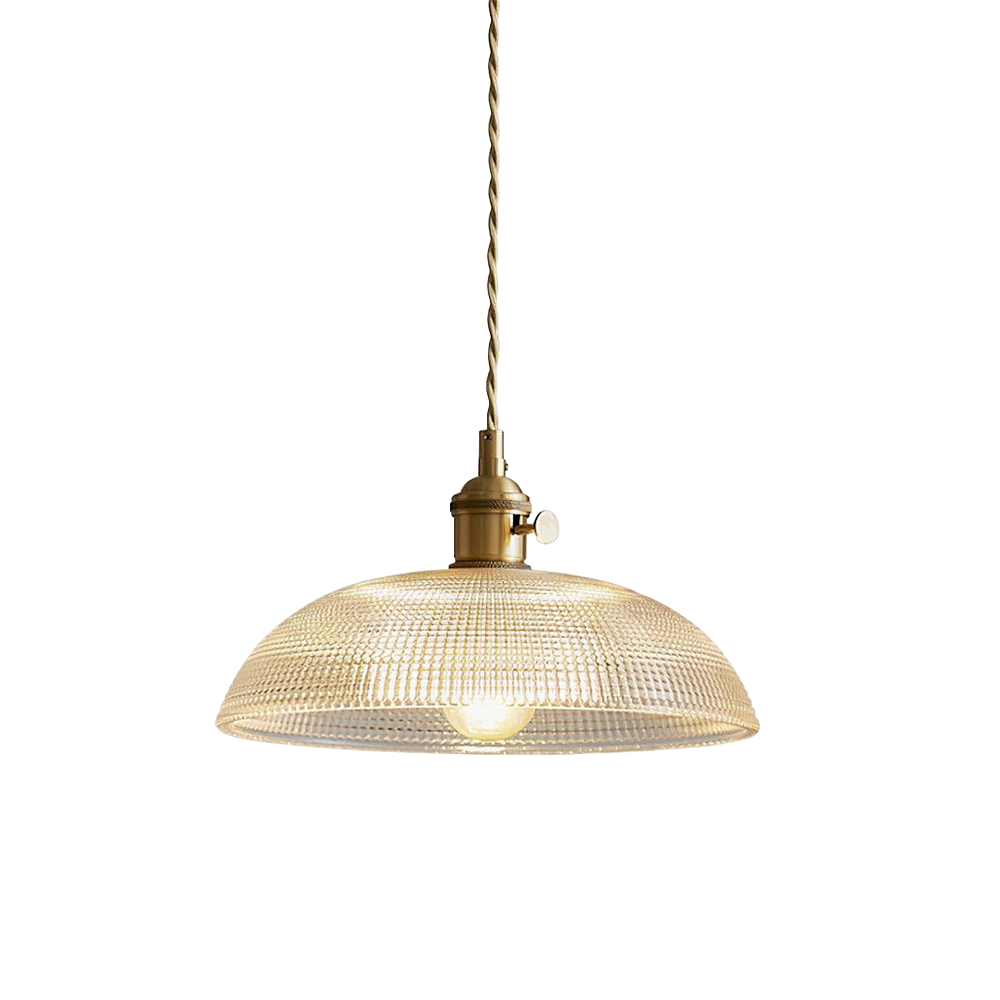 Simple Vintage Glass Drop Pendant Lamp