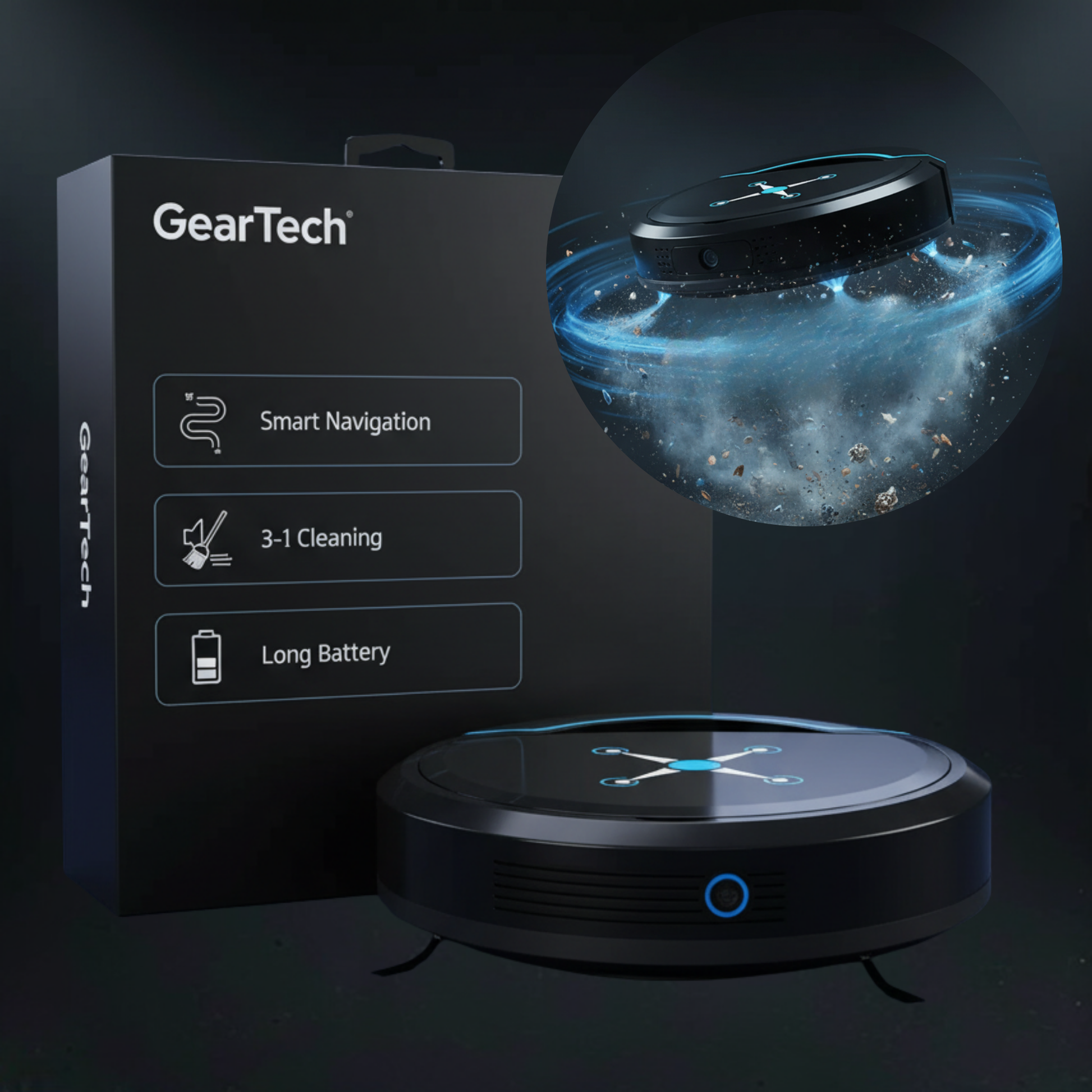 Advanced Wireless Vacuum Cleaner 3-in-1 Floor Mop - Pexav