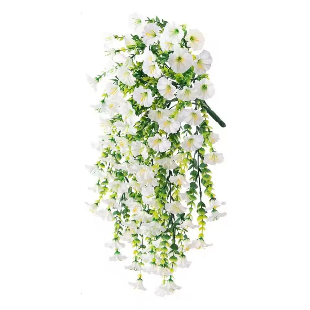 Weatherproof Fake Flower Hanging Basket Decoration