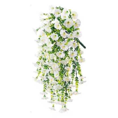 Weatherproof Fake Flower Hanging Basket Decoration