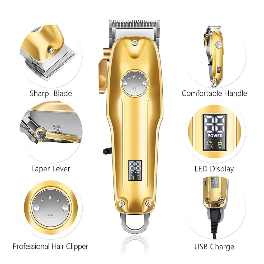 Premium Cordless Mens Hair Trimmer Kit